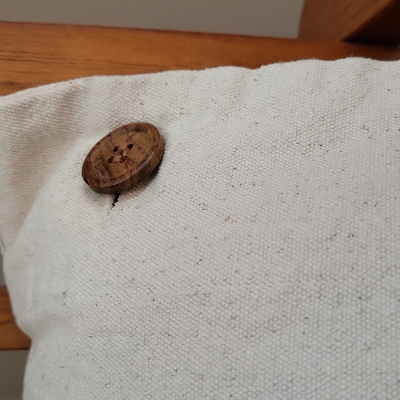Home Sweet‎ Home Accent Pillow Canvas Look Button closure - Picture 3 of 5
